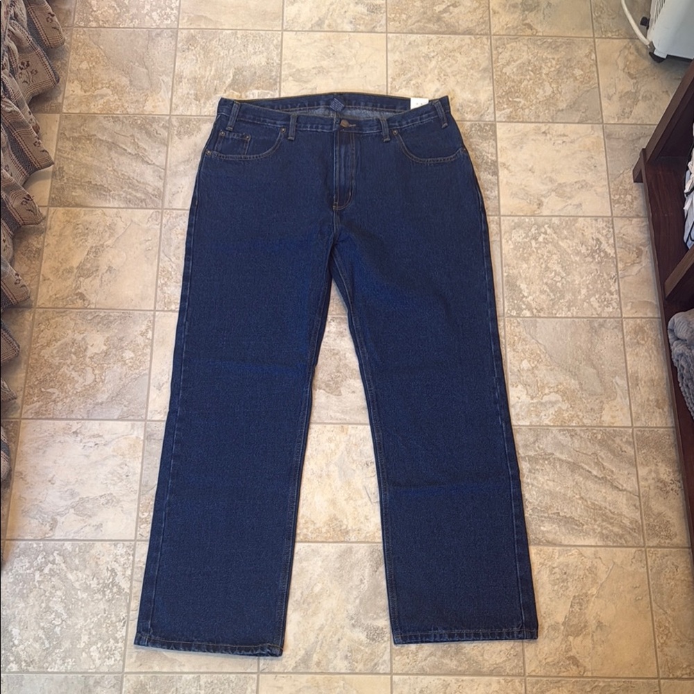Classic Blue Men's Straight Jeans